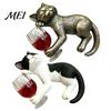 Creative Desktop Ornament Drunken Cat Statue Planter Hanger, Whimsical Flower Pot Ornament, Weatherproof Animal Resin Cute Kitten Figurine for