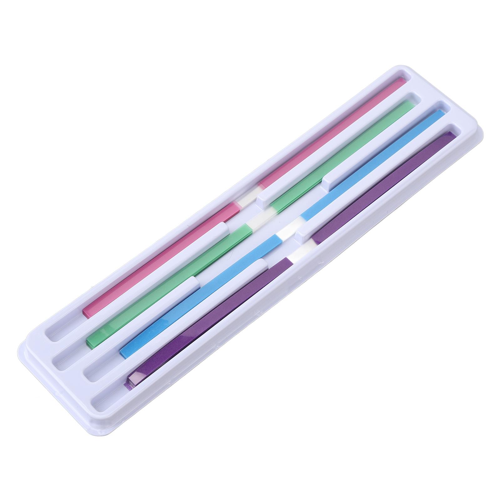 

60 шт. стоматологических абразивных полосок 4 цвета для ухода за полостью рта, двухсторонние полоски для полировки зубов