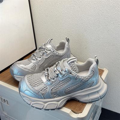 Dad Shoes neue Sommer atmungsaktive dünne höhenverstellende lässige Sneaker