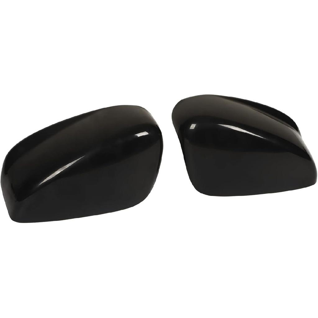 Acouto Door Mirror Covers for 2008‑2012, Car Rearview Door Mirror Caps Side Door Wing Mirror Cap Covers Glossy Black Replacement