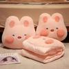 Car Pillow Blanket With Plush Cover For Office Napping Girls Home Car Use