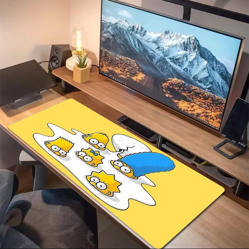 The Simpsons Print Cushion Non-slip Laptop Tablet Big Mousepad XXL Mat Mini PC Playmat With Lock Edge