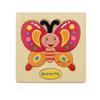 Cartoon Animal Fruit Car Pattern Wooden 3D Puzzle Baby Intelligence Early Learning Educational Toy Cute Wood Puzzle For Kids