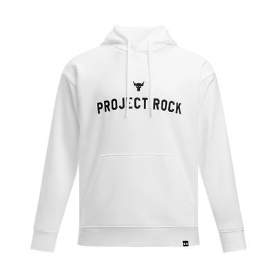 Under Armour Felpa a maniche lunghe con stampa lettera di allenamento serie Johnson Uomo felpa Bianco 1386882-100