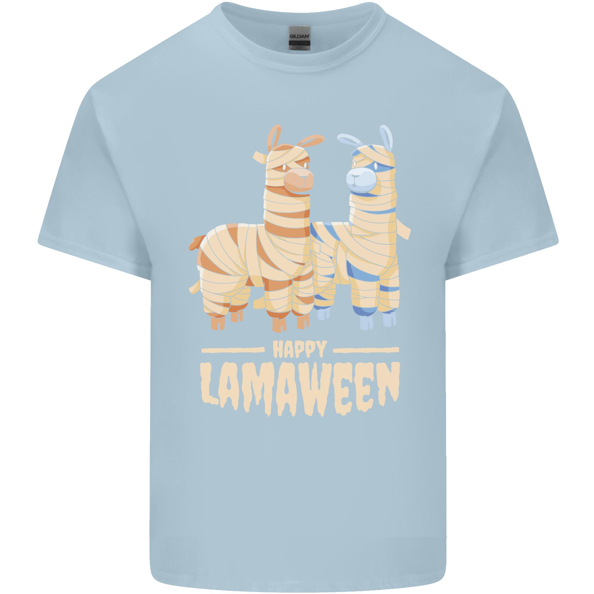 Happy Lamaween Funny Lama Halloween Unisexs Light Cotton TShirt S
