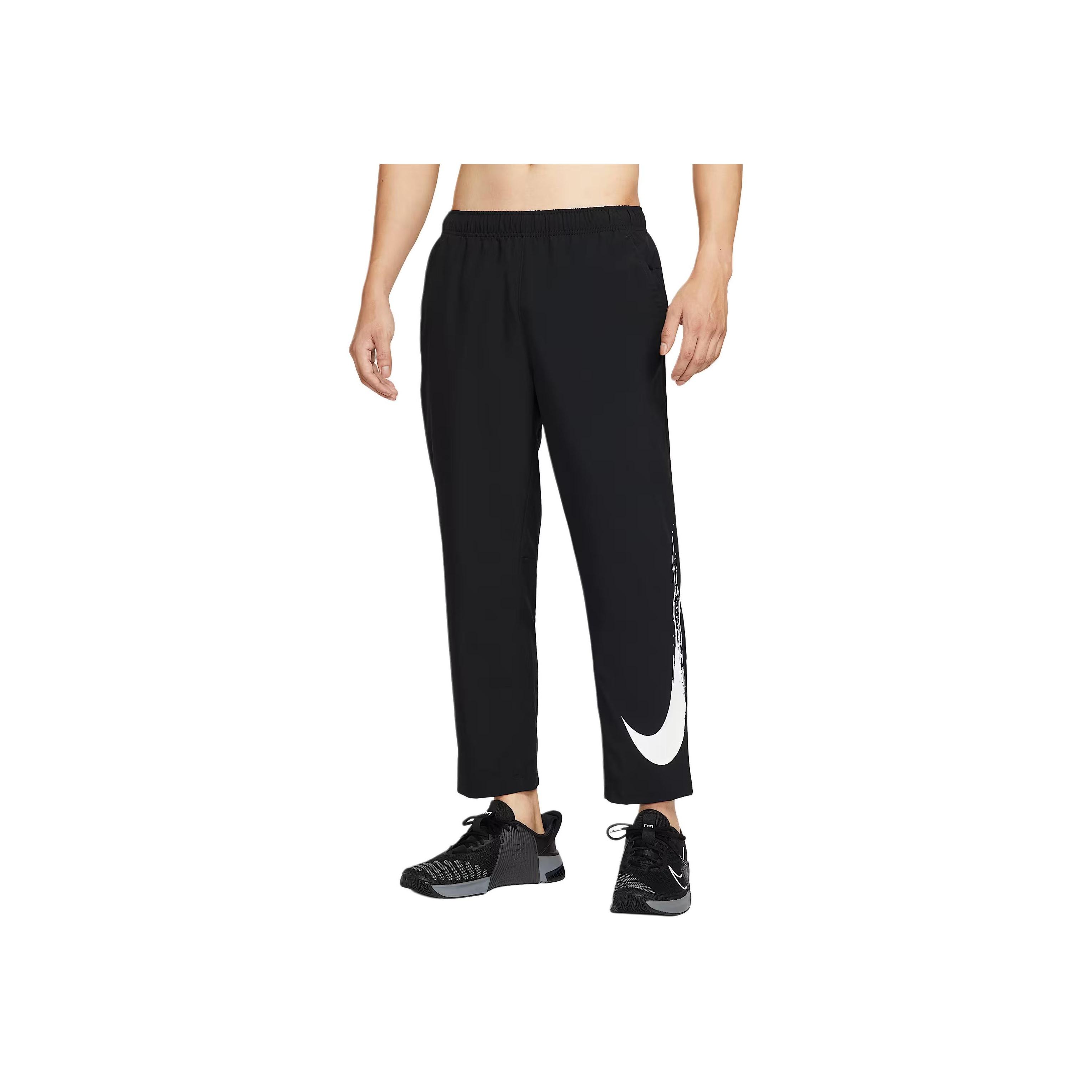 Nike Логотип Быстросохнущие Вязаные Спортивные Брюки Прямого Покроя Мужские низы HV0391-010 L