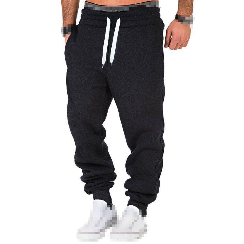 

Мужские спортивные джоггеры с эластичной талией, тренировочные штаны для бега, спортзала BlackWhite,XL