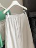 Elastic Waist A-Line Cargo Skirt for Women - High-Waisted, Slimming, Perfect for Pear Shapes, New Spring/Autumn Style.
