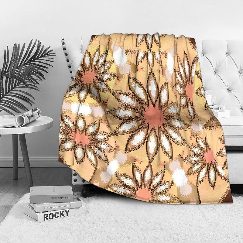 Patterned Blanket Throw Sofa Bed Decorative Throw Blanket for Living Room Bedroom Kids Gift