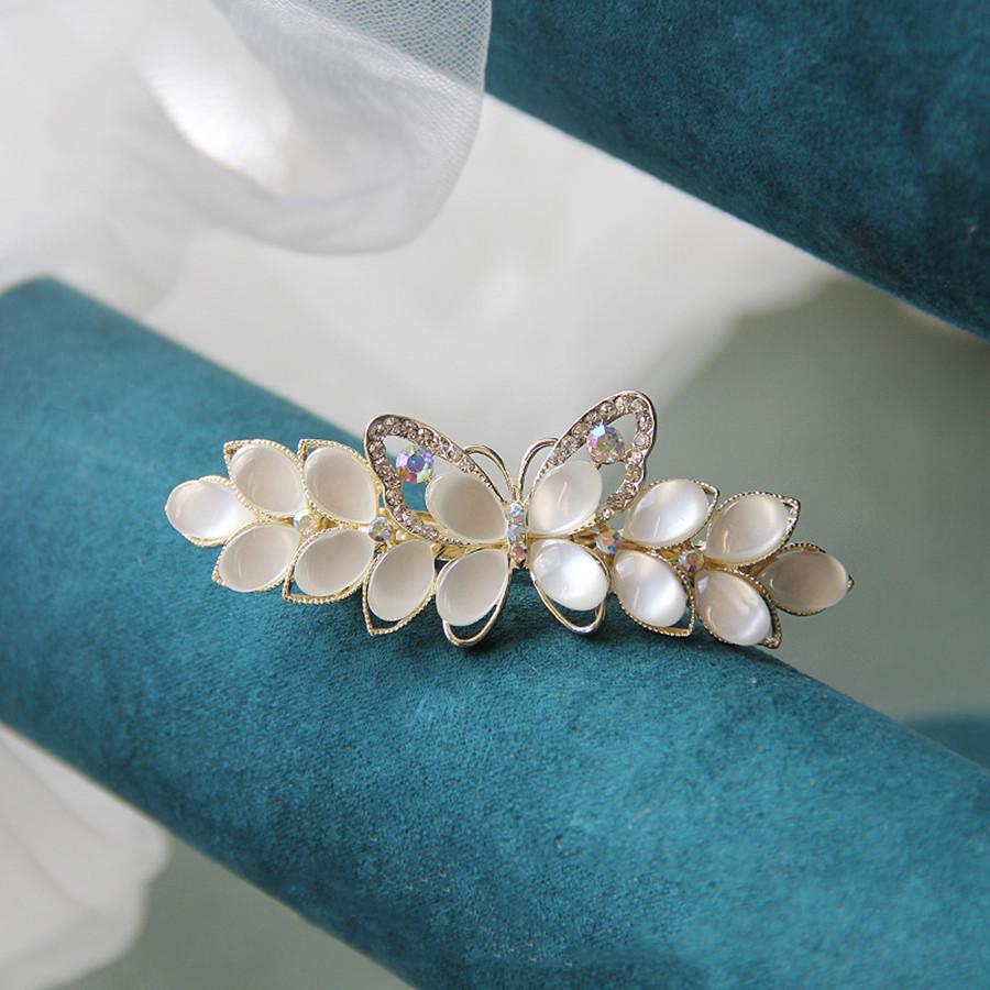 Koreanische Seniorenmode Tropföl Kristall Perle Haarspangen Elegant Damen Haarspangen Haarnadeln Haarklammern Kopfbedeckung Haaraccessoires