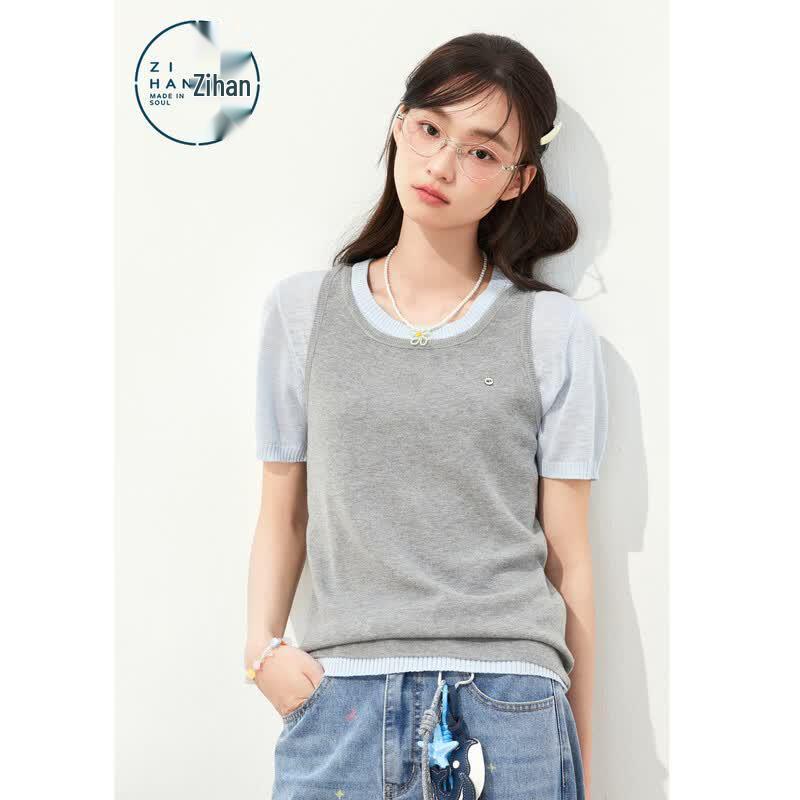 ZIHAN Women s Wool Blend Knit Vest Top One Size
