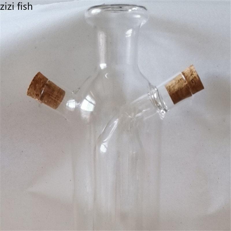 Dual-purpose Glass Oil Bottle Seasoning Jar Condiment Bottles Soy Sauce Bottle Vinegar Bottles Oiler Kitchen Supplies Spice Tool