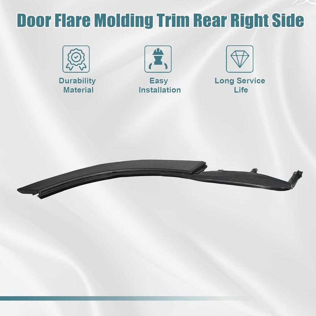 GXARTS Door Flare Molding Trim Rear Right Side 75390TLAA01 Compatible with Honda CRV 2017 2018 2019 2020 2021 2022 Door Side Wheel Molding Trim Rear