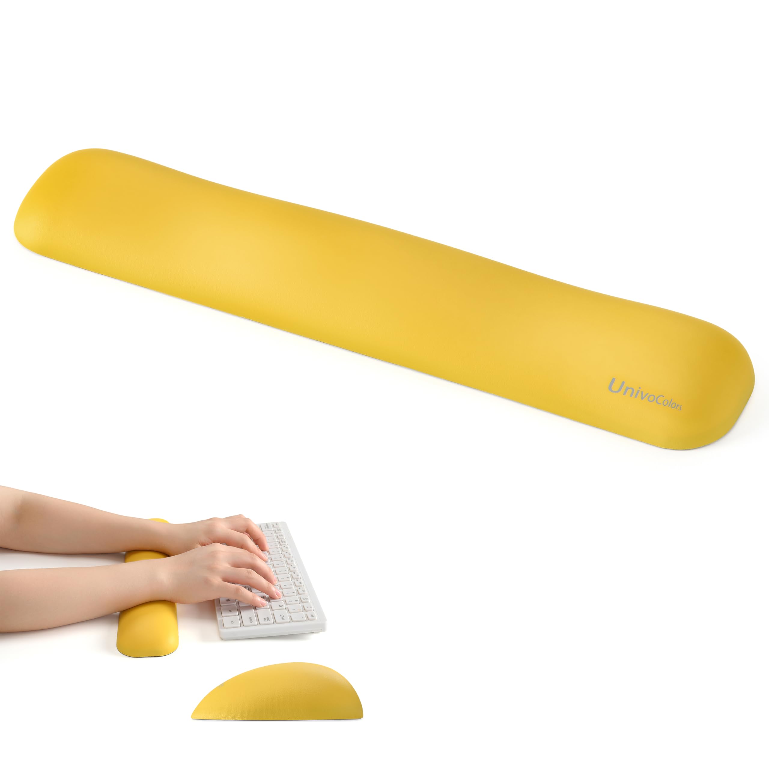 

UnivoColors Wrist Premium PU Ergonomic Reduces Supports Memory Foam Pressure Relieves Wrist Bottom Rest, Material, Design, Fatigue, Long-Term Use,