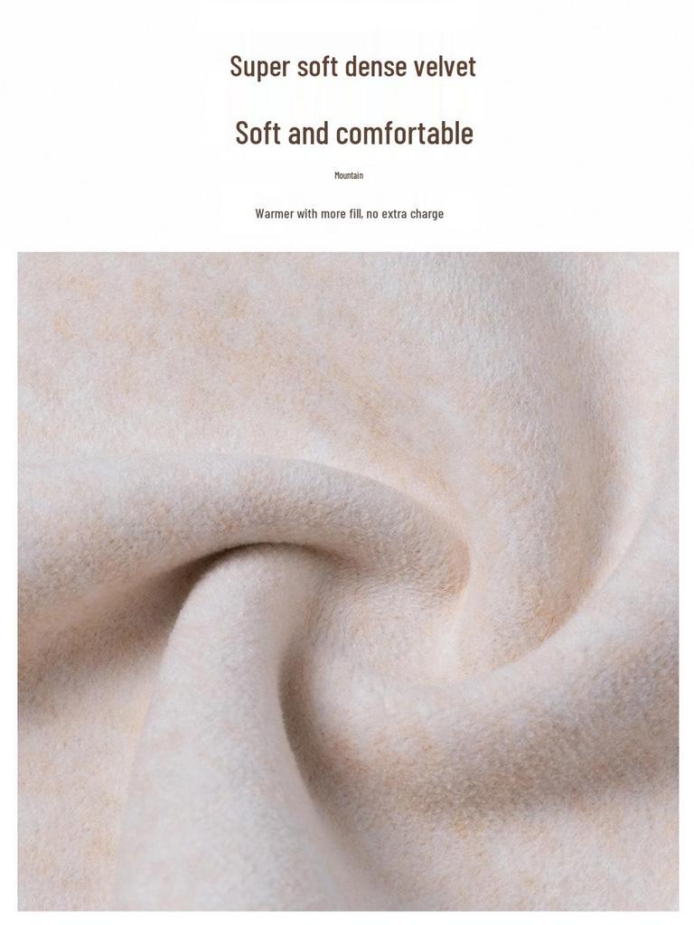 Fleece-Lined Thickened Women's Autumn & Winter Outfit Set for Middle-Aged and Elderly