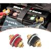 3/8in Remote Battery Terminal Feed Thru, Feeds Thru Panel Batteries Terminals Connectors Stud 250A Positive Negative Junction Post Replacement for