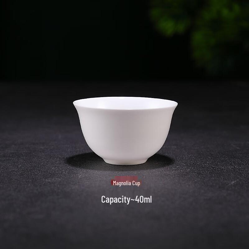 Bone China Magnolia Gaiwan Teacup