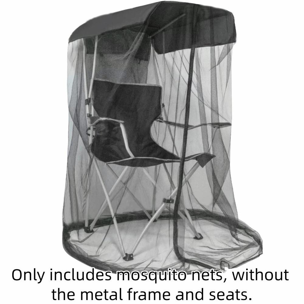 

Zipper Opening Chair Use Mosquito Net Foldable Design Mesh Tent Insect Shield Net Garden