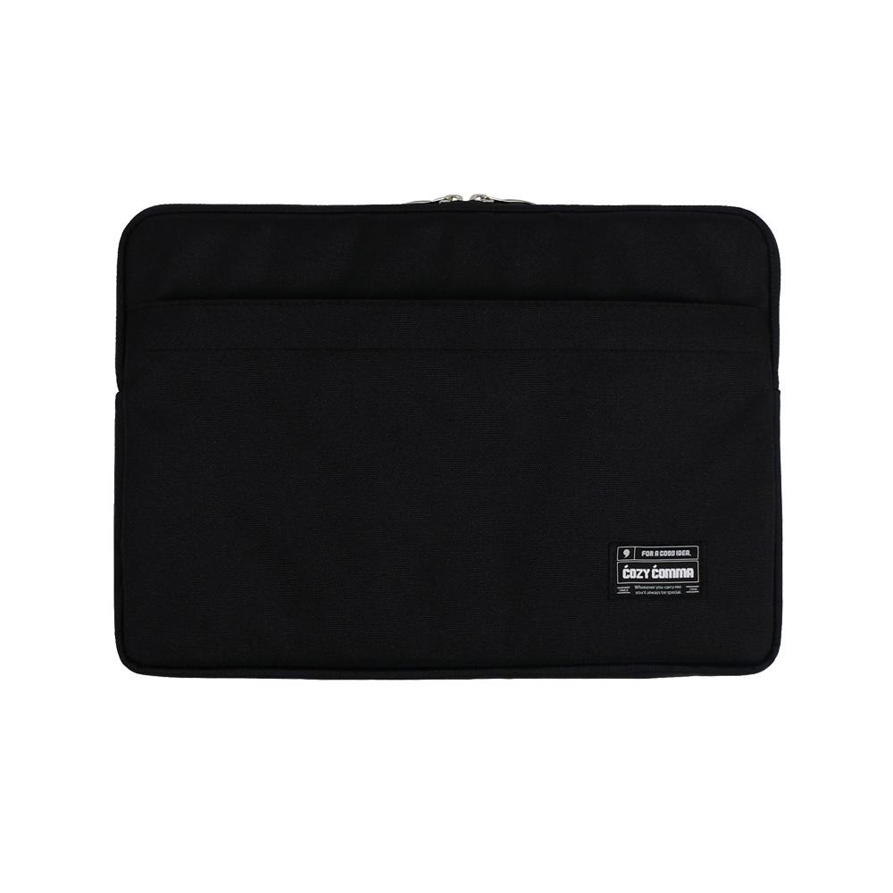 Cozycomma Customizable Laptop Pouch All Black (3 Sizes)
