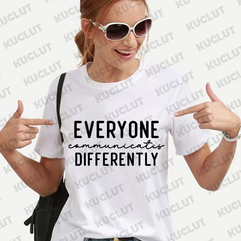 

Clothing Women s T-Shirt Top Autism Awareness Shirts Inclusion Matters Tshirts Advocate Neurodiversity Tees Autism Mom Clothes 4XL