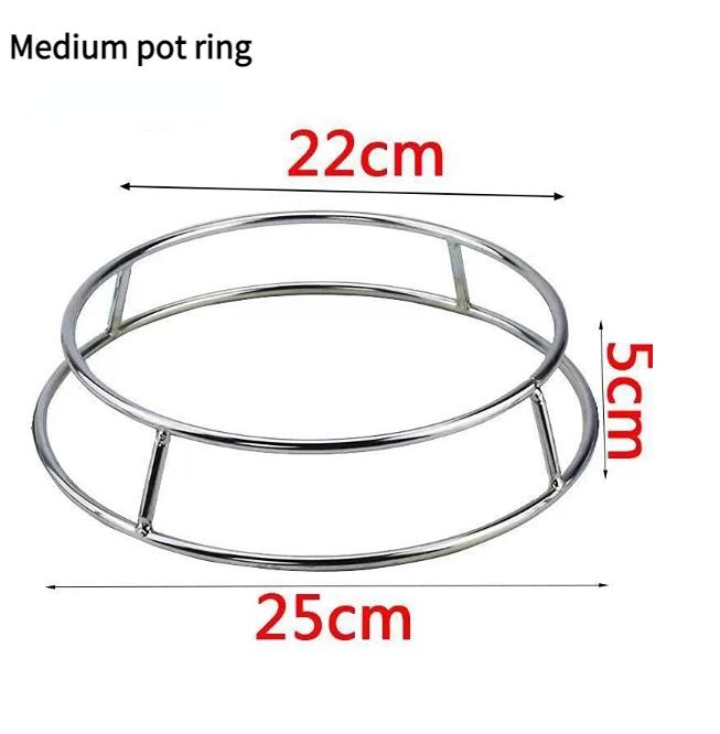 Topfuntersetzer aus Gusseisen, Topfständer aus Edelstahl, doppellagiger Topfuntersetzer, wärmeisolierend und hitzebeständig, zur Platzierung von Pfannenständern