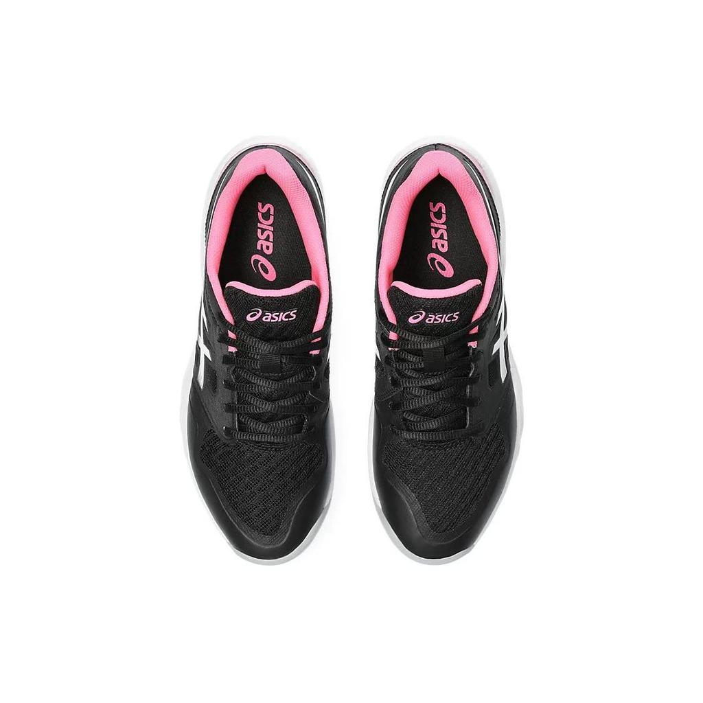 Asics Gel-Court Hunter 3 Bequeme Stoßdämpfende Langlebige Low-Top Badmintonschuhe Damen Sneaker Schwarz Weiß 1072A090-001