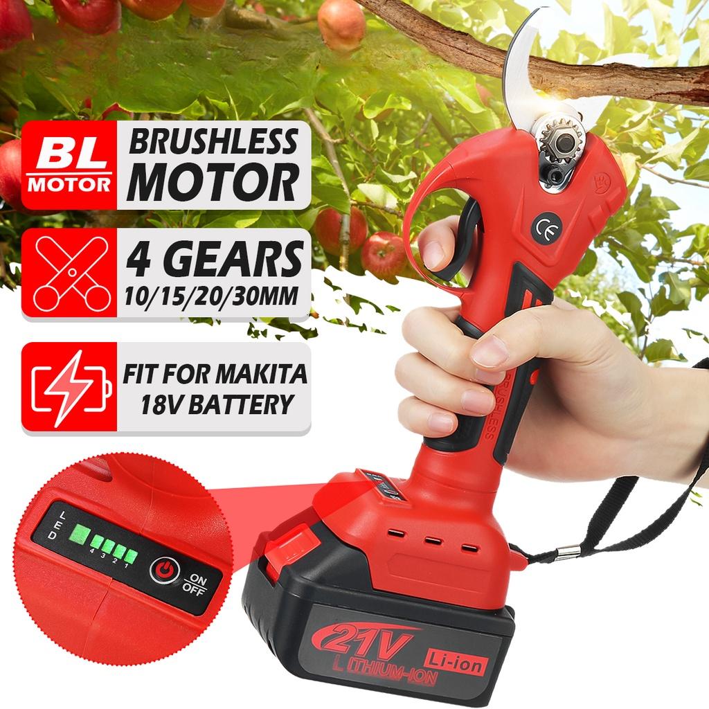 600W 21V Cordless Electric Shear Professional Brushless Secateur Tree Branch Pruner Efficient Pruning Fruit Tree Bonsai