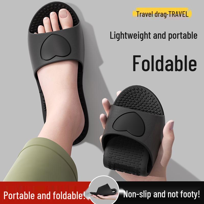 Portable Folding Summer Slippers: Soft Sole for Travel, Business Trips, Hotel & Home - Unisex