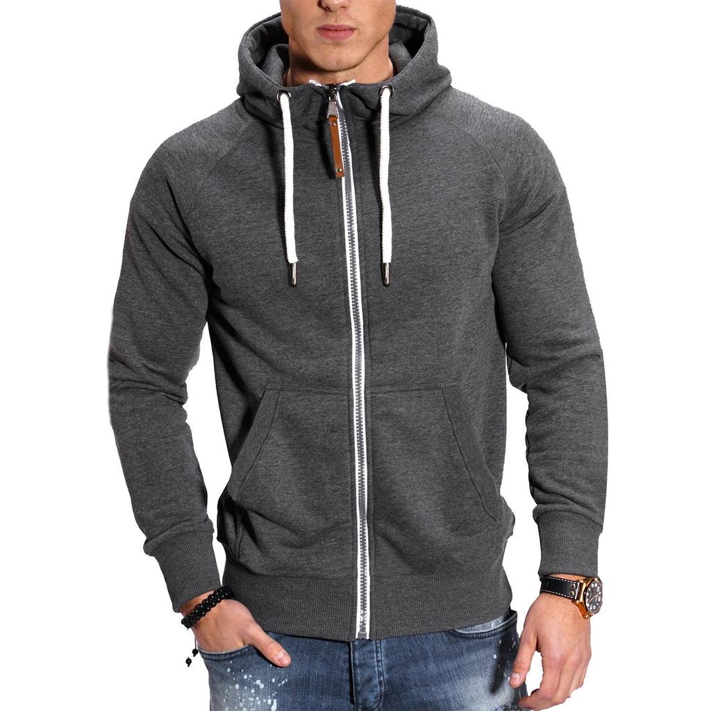 Europäisches Herren Color Block Sport-Sweatshirt - Lässiger Raglanärmel-Cardigan