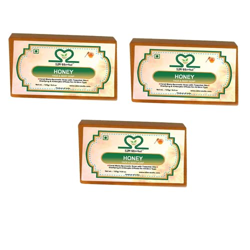 S2M Herbal Pure Honey Glycerine Soap Pack Of 3 (3 X 125 G)