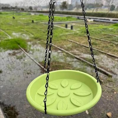 Plateau Mangeoire à Oiseaux Suspendu Station d'Alimentation Robuste Mangeoires à Eau Bol pour Balcon Patio