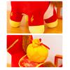 Horse Doll with Fukubukuro Decor Good Luck in Year of The Horse Chinese Style PP Cotton Filling Zodiac Pony Figurine