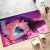 Custom KPop Demon Hunters Mat Personalized Name, Polyester Washable Indoor Entryway Rug, Gift for Christmas, Easter, Thanksgiving Day
