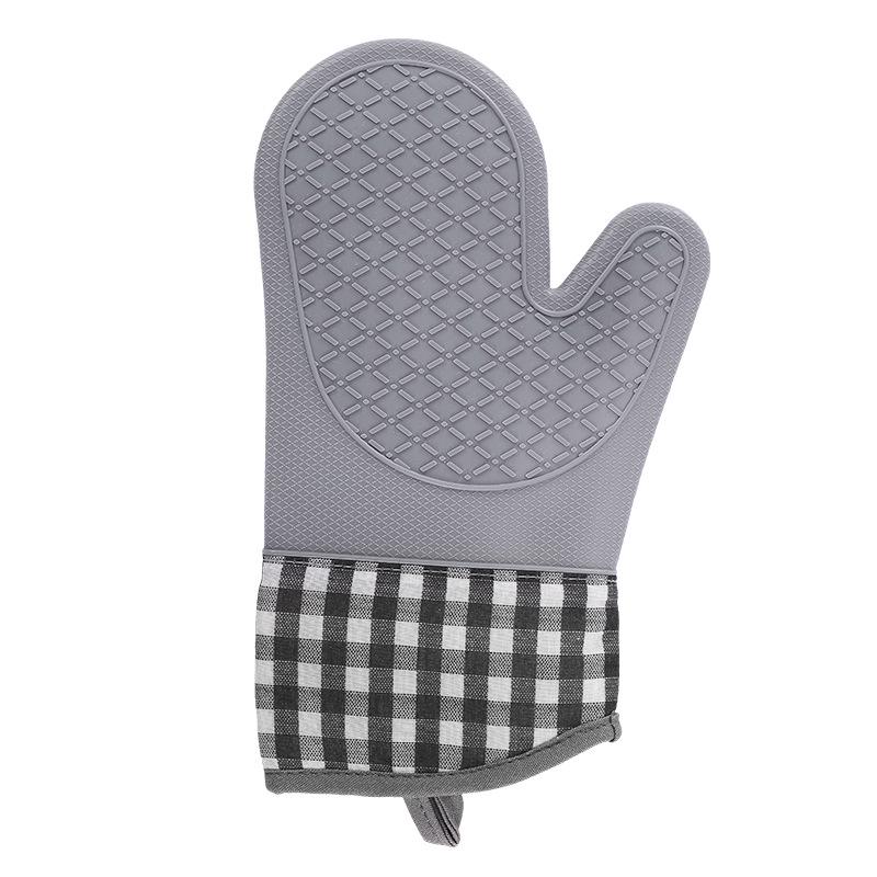 

Потовщені Силіконові Жаростійкі Клітинкові Рукавиці для Духовки