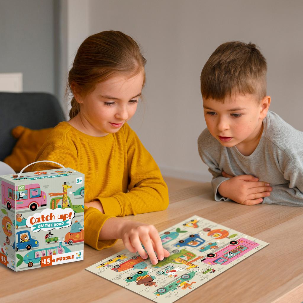 Puzzle Edukacyjne Pojazdy 48 Elem . Układanka Dla Dzieci Dodo