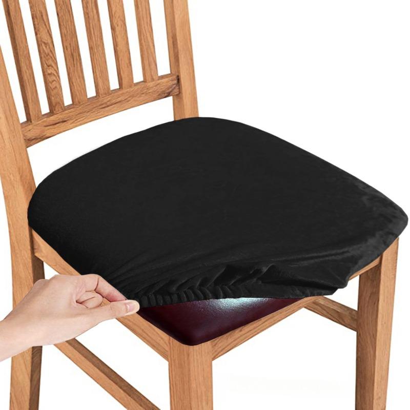 Dining Room Chair Seat Covers Removable Washable Elastic Cushion Covers For Upholstered Dining Chair