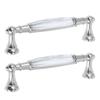 2 Pcs Decorative Knobs Agarraderas Para Cajones Crystal Glass Door Cabinet Pull Knob Knobs Dresser Handles Cabinet for Cabinets