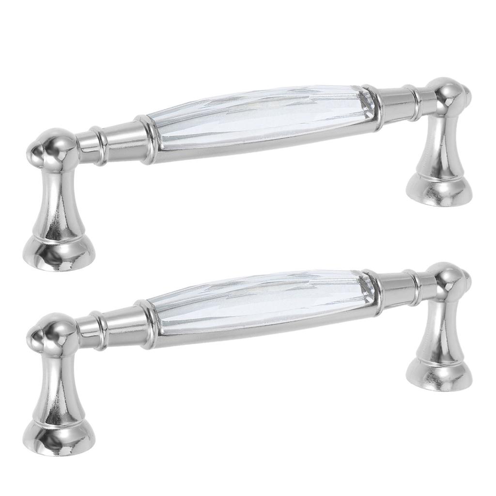 2 Pcs Decorative Knobs Agarraderas Para Cajones Crystal Glass Door Cabinet Pull Knob Knobs Dresser Handles Cabinet for Cabinets