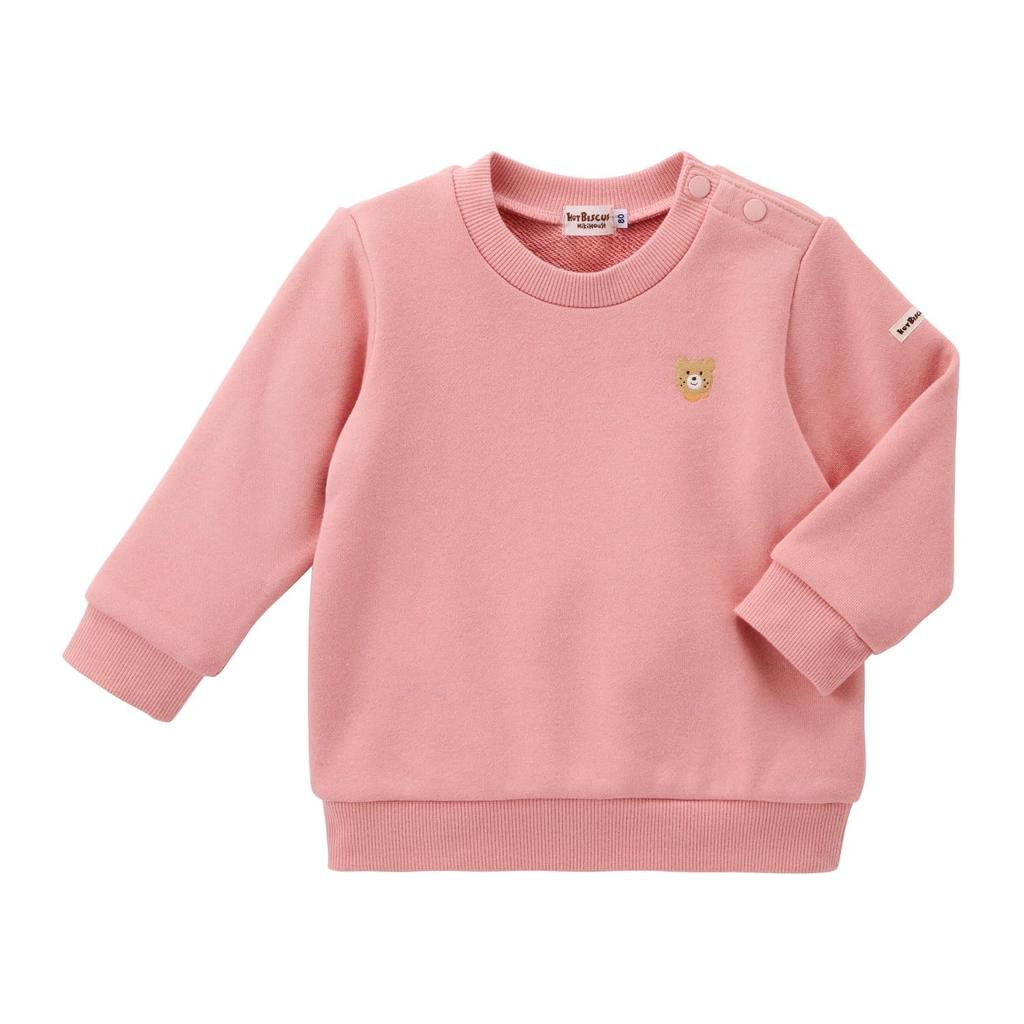 MIKIHOUSE HOT BISCUITS Jumper Skirt & Sweatshirt Set (Boxed) for Boys and Girls, Baby Clothes, Baby Gift, Salmon Pink, 80cm, 74-9956-149