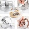 Donut Cutter With Handle, Stainless Steel Round Cutter, Circle Cutter, Multi-Functional Dough Slicing Tool Baking Molds