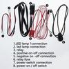 LED Light Bar Wiring Harness Kit 12V 40A Safe On Off Switch Power Relay Blade Fuse Professional Off Road LED Work Light