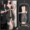 Sex underwear transparent steel tray gathers Sao suspender lace backless perspective sex nightdress seduction suit women