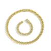 Hip-Hop Full Diamond Cross Bracelet Gold-Plated Zircon Light Luxury Fashion Men'S And Women'S Same Bracelet Jewelry