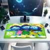 1Pc Smurf Family Adventure Gaming Mouse Pad Keyboard Desk Mat Non-slip Rubber Lock Edge Waterproof Computer Mousepad for Office Home Decor Y1112