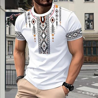 Neues Sommer Herrenmode T-Shirt Persönlichkeit Retro Bedrucktes Herren T-Shirt Top