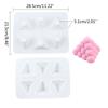 Epoxy Handmade Soap Mold Triangle Candle Mold for DIY Decorations Making Soap Candle Resin Clay Cake Baking Mold
