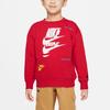 Nike Sweatshirt With Letter Print Round Neck Pullover Kids tops Red DV4364--657