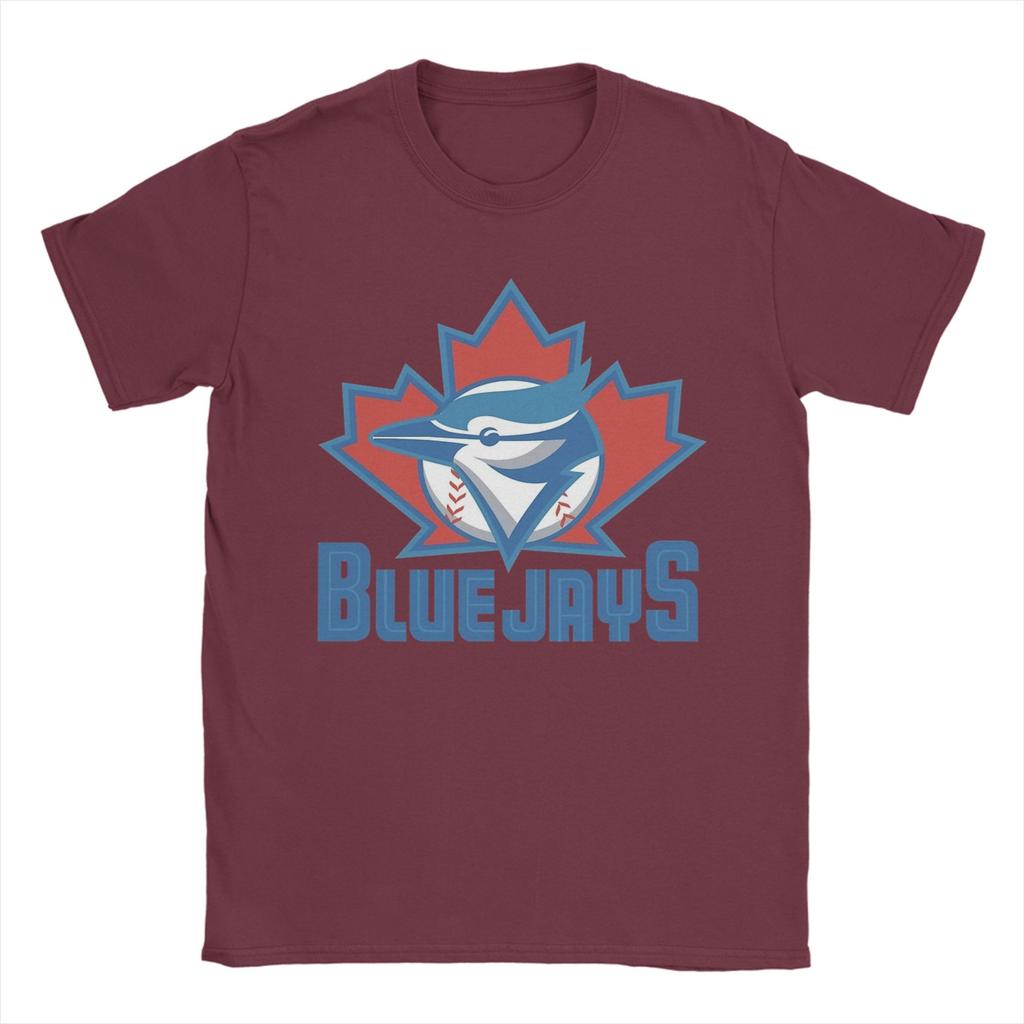 Vintage Vintage Leafs BlueJaysBird TShirt Unisex O Neck Cotton T Shirt Short Sleeve Tees Summer Clothes
