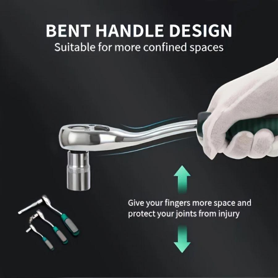 Sada nástrčných klíčů 53 ks Prodlužovací tyč Multifunkční ráčnový klíč Sada ručního nářadí pro opravy motocyklů