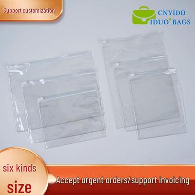 Průhledný PVC sáček se zipem a samouzavíracím mechanismem